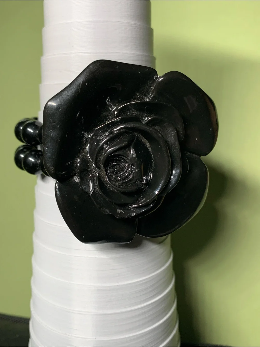 Black Rose Stretch Bracelet - Women Accessories